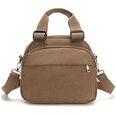 DOURR Small Canvas Crossbody Bags for Women Practical Hobo Tote Top-handle Handbag Multi Compartment Casual Going Out Satchel