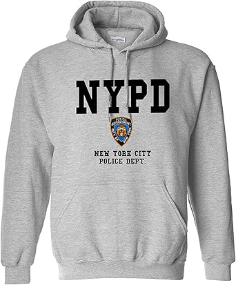 nypd hoodie grey