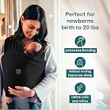 Koala Babycare Baby Sling Easy to Wear Ergonomic Support Black view 4