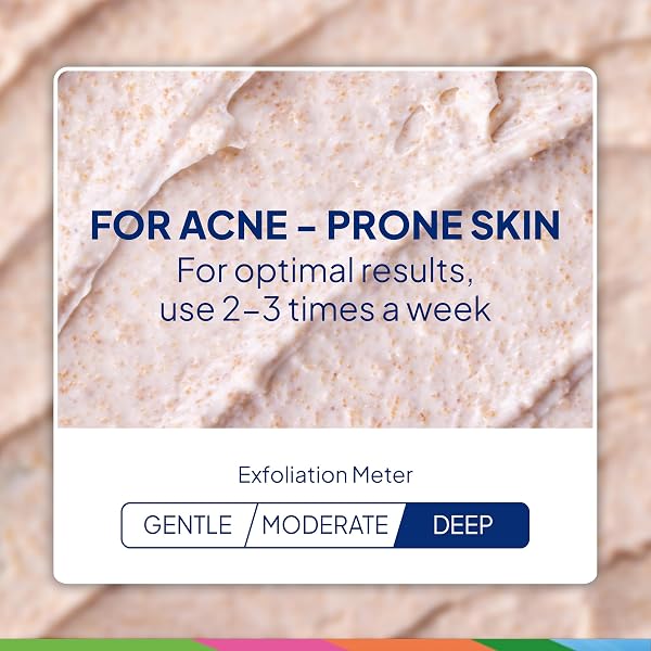 ST. IVES ACNE CONTROL FACE SCRUB DEEPLY EXFOLIATES AND PREVENTS ACNE FOR SMOOTH, GLOWING SKIN APRICOT MADE WITH OIL-FREE SALICYLIC ACID ACNE MEDICATION, MADE WITH 100% NATURAL EXFOLIANTS 6 OZ
