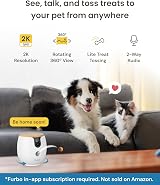 Furbo Mini 360° Pet Camera with Treat Dispenser 1080p Night Vision view 2