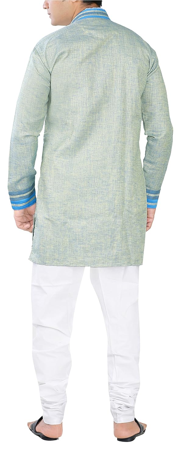 new looks men's cotton kurta and pyjama set