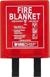 Firechief BPR1 K100-P Fire Blanket 1.1m x 1.1m Rigid Case Red view 1
