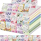 Colarr 100 Pcs Christian and Appreciation Pocket Tissues Travel Packs Gifts Bulk 3 Ply Facial Tissues Individual Pack with Motivational Quotes for Wedding Church(Bible Verse)