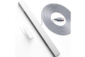 Eanetf Wii Sensor bar, Wired Infrared Sensor Bar for Wii, Replacement Wired Infrared IR Ray Motion Sensor Bar Compatible with Wii and Wii U Console