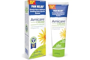 Boiron Arnicare Cream for Joint Pain, Muscle Pain, Swelling, Soreness, Stiffness, and Bruises - Fast Absorbing and Fragrance-Free - 4.2 oz