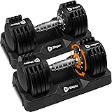 LifePro Adjustable Dumbbell Set – 5-25 lb