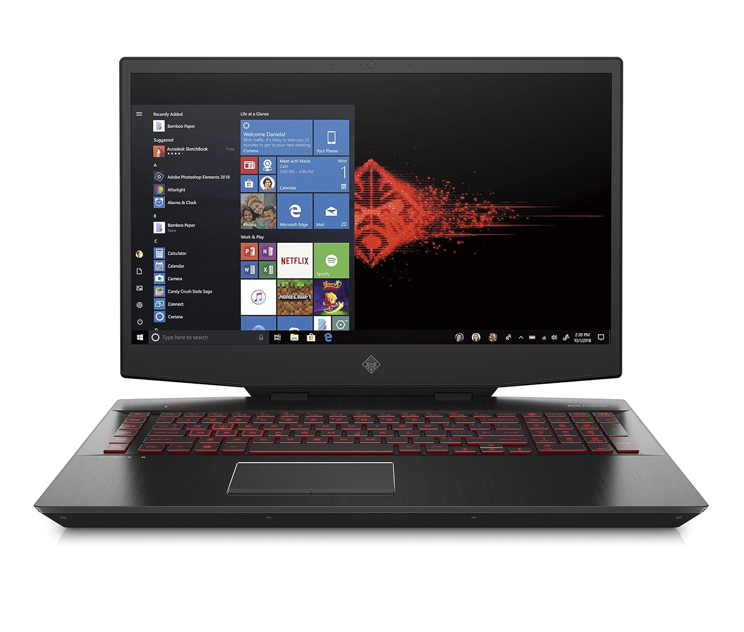 Omen by HP 2019 17-Inch Gaming Laptop, Intel i7-9750H Processor, NVIDIA RTX  2060 6 GB, 16 GB RAM, 256 GB SSD & 1 TB HDD, VR Ready, Windows 10 Home ... Omen by HP 2019 17-Inch Gaming Laptop, Intel i7-9750H Processor, NVIDIA RTX  2060 6 GB, 16 GB RAM, 256 GB SSD & 1 TB HDD, VR Ready, Windows 10 Home ... -