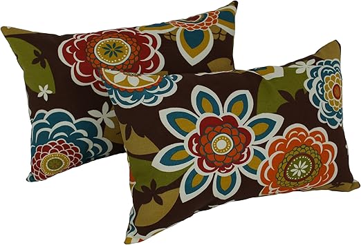 Amazon Com Blazing Needles Rectangular Throw Pillows Set Set Of
