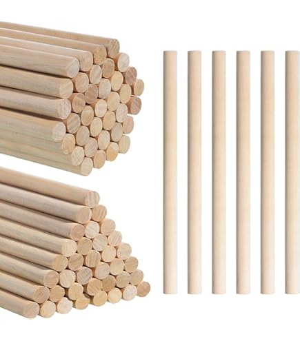 100 Pack Ritme Houten Stokken for Kinderen, Houten Stokken Muziek Klas Percussie Instrumenten Percussie Sticks, 6 Kleuren (Size : 5 * 150mm