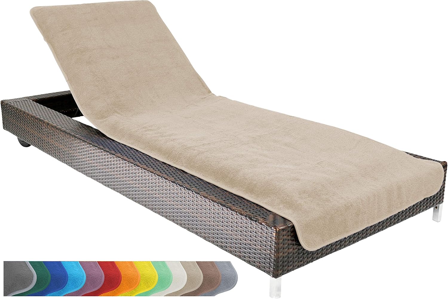 Brandsseller Housse de protection pour chaise longue de jardin, de