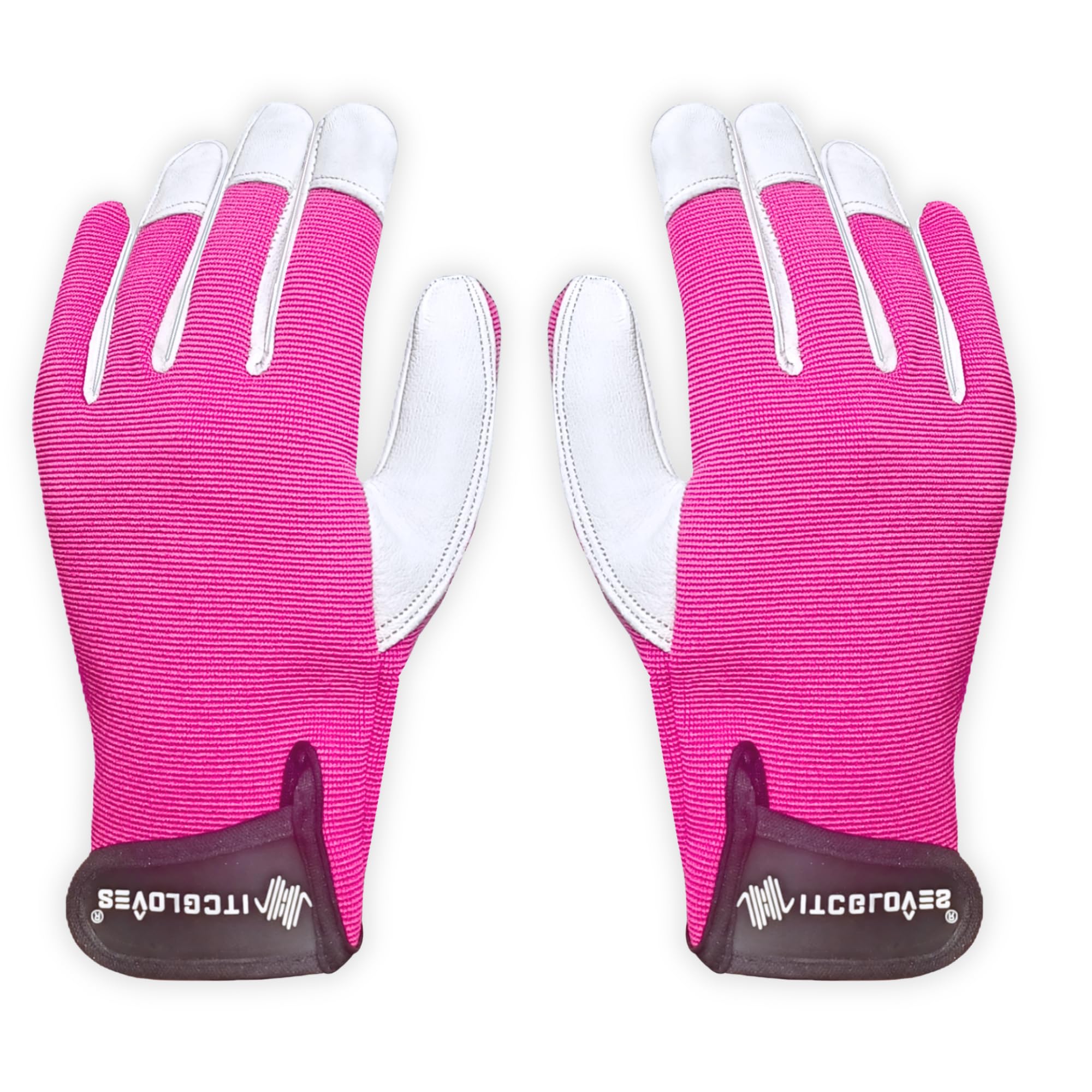 ITC Gloves Gardening Gloves with Strap for Women & Men - Thorn Resistant Garden Gloves, Breathable Grip, Reinforced Palm & Fingertips, Pink - Ideal Gardening Gift — image 1
