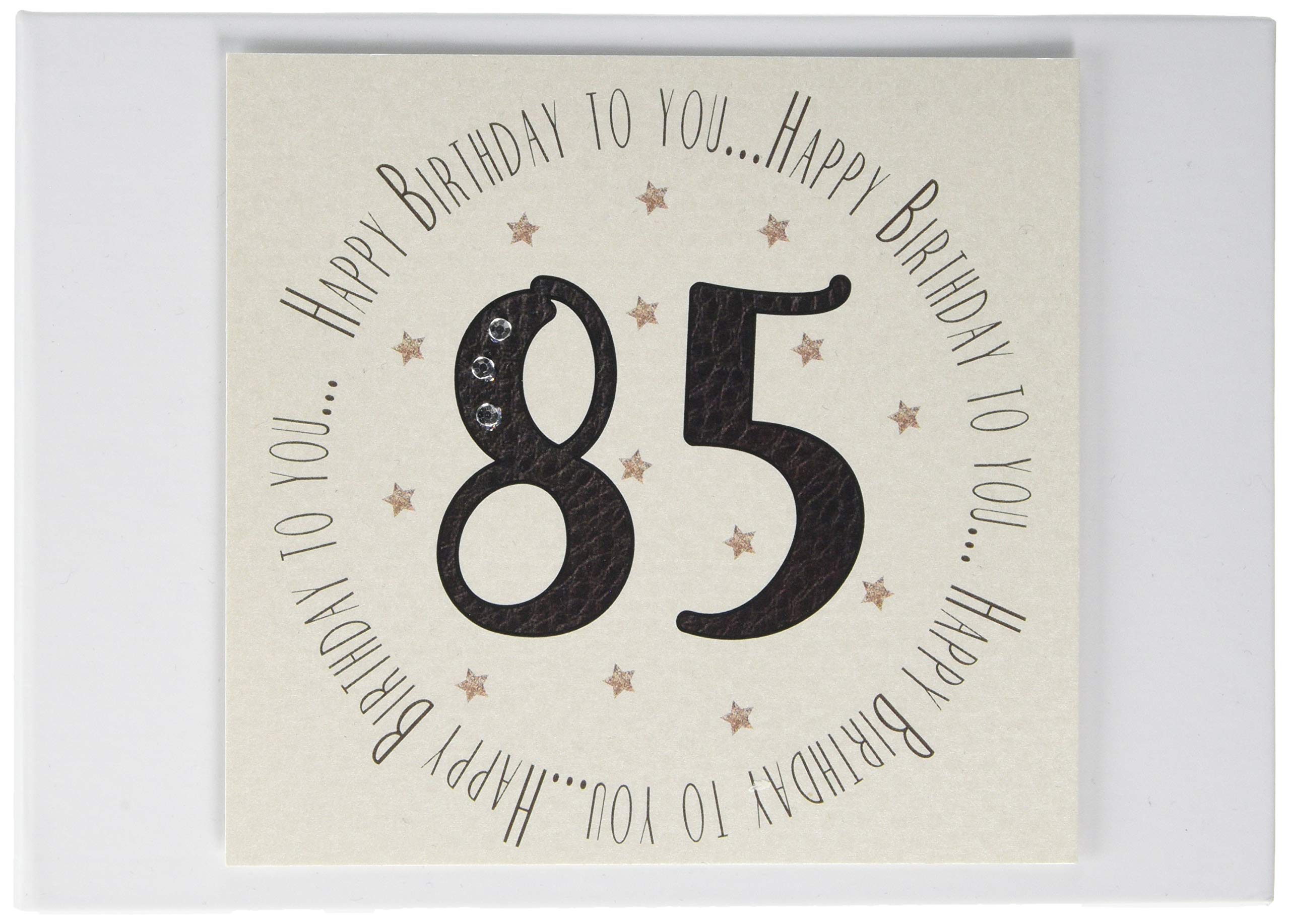 White Cotton Cards 85th Birthday Memories Photo Album (MTGA85T), of