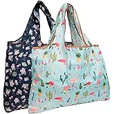 Wrapables Eco-Friendly Large Nylon Reusable Shopping Bags (Set of 2)