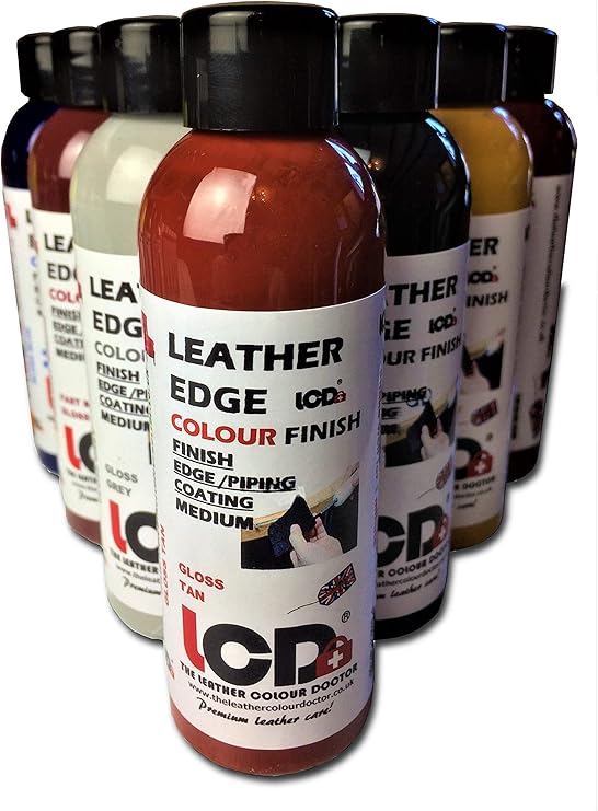 Leather Edge Paint Finish, Leather dye Craft Artist Colorant, Edge Coat