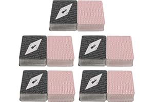 Beaupretty 10 Box Mini Portable Playing Cards Natural Poker for Party Favors and Travel Games Red Black Decks