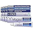 Vagisil Regular Strength Anti-Itch Feminine Cream for Women, Gynecologist Tested, Hypoallergenic, Fast-acting and Long-lasting Itch Relief, Vaginal Moisturizer Soothes and Cools, 1 oz (Pack of 4)