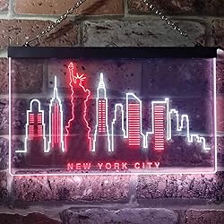 ADVPRO New York City Skyline Silhouette Dual Color