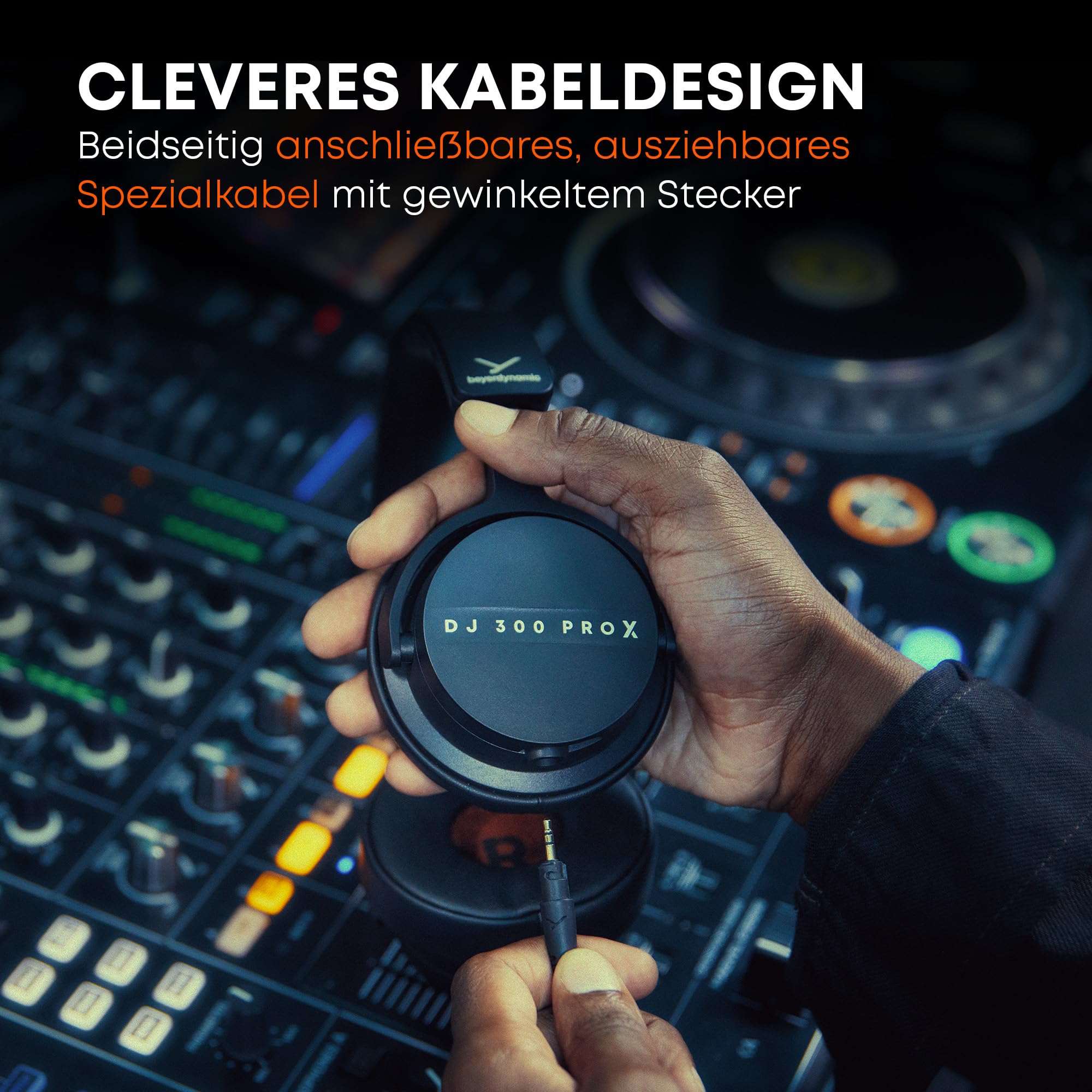 beyerdynamic DJ 300 PRO X Professioneller 2-in-1 DJ-Kopfhörer On-/Over-Ear-Wechsel als Flexibles Style- und Nutzungsfeature für Professionelle DJs 7