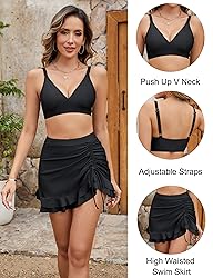Blooming Jelly Women's High Waisted Bikini Sets