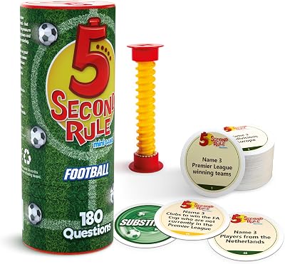 PlayMonster 5 Second Rule Mini Football Edition - Quickfire Football Quiz