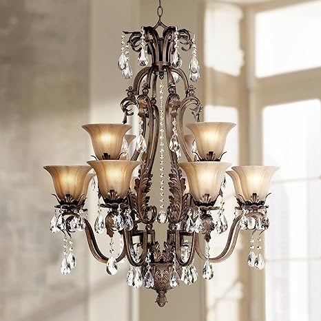 Iron Leaf Chandelier