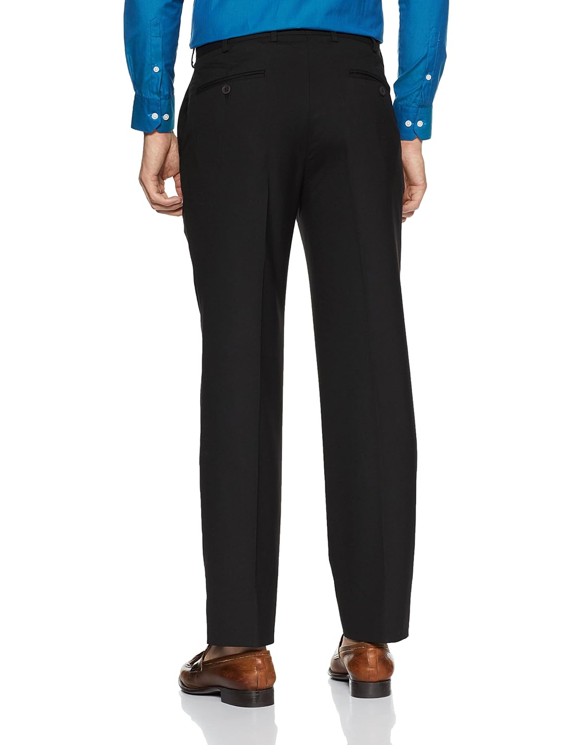 park avenue men's slim fit formal trousers