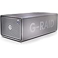 SanDisk Professional 8TB G-RAID 2 - Enterprise-Class 2-Bay Desktop Drive, 7200RPM Ultrastar drive inside, Thunderbolt 3, USB-C, HDMI Port, Hardware RAID - SDPH62H-008T-NBAAD