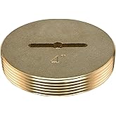 Eastman 4 Inch Slotted Brass Cleanout Plug, 42004