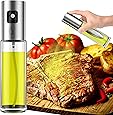 Olive Oil Sprayer, Spray Bottle, Portable Oil Dispenser Mister for Cooking, BBQ, Salad, Baking, Roasting, Grilling, Frying, 3.4-Ounce Capacity, Glass Bottle, 100ml, Including Free Tube Brush