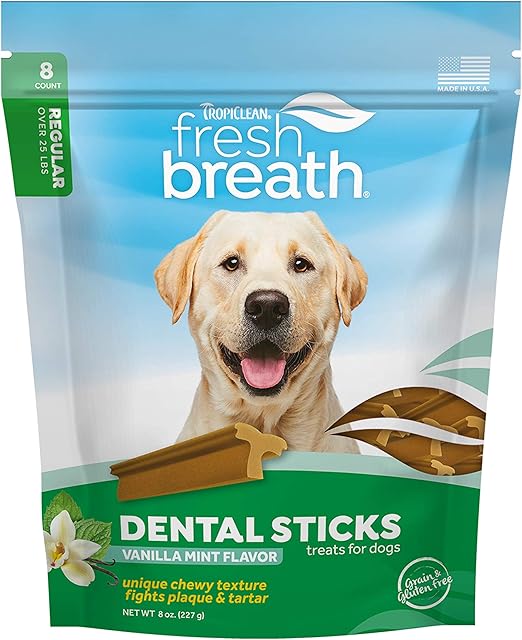 Fresh Breath by TropiClean Dental Sticks for Large Dogs (25+ Pounds
