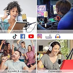 Podcast Equipment Bundle, BM-800 Mic Kit with Live