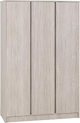 Seconique Malvern 3 Door Wardrobe Set Urban Snow, W 1150mm H 1800mm view 6
