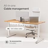 PAMO Cable Management Under Desk with 10 Ties – White/Black/Silver view 4