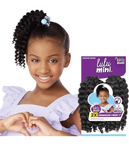 Amazon.com : Sensationnel Lulu Mini Kids 2X Crochet Braid - CANDY