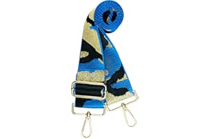 chushui Blue Purse Strap,2" Wide Crossbody Replacement Strap,Guitar Style Shoulder Strap for Bag,Handbag