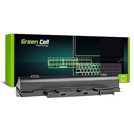 Green Cell AL10A31 AL10B31 AL10G31 Laptop Akku für Acer Aspire One 522 722 D255 D257 D260 D270 (6 Zellen 4400mAh 11.1V Schwar