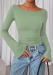 PRETTYGARDEN Women's Long Sleeve Shirts 2025 Fall