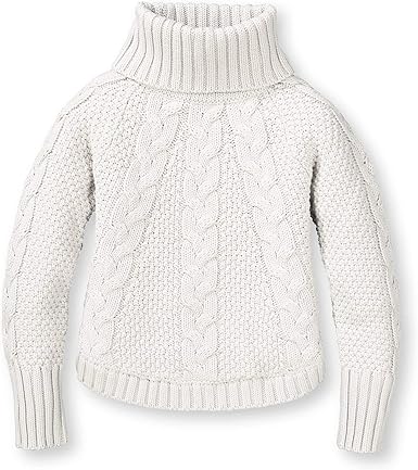 cotton cable knit turtleneck sweater