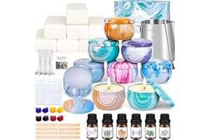 OFUN Candle Making Kit for Adults, DIY Candle Making Supplies for Beginner, Christmas DIY Gifts, Candle Making Kits for Adults - Includes Beeswax, Essential Oils, Dyes, and More, Crafts for Adult
