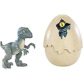 JURASSIC WORLD HATCH 'N PLAY DINOS Velociraptor Blue