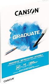 Canson Graduate Watercolour 250gsm A3 Pad 20 Sheets Cold Pressed view 2