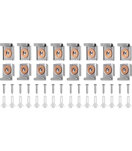 Juego De Clips Con Resorte Para Espejos - ¡Metálicos, Tamaño 32x24 Mm, Ideales Para Sujetar Imágenes O Señales!
