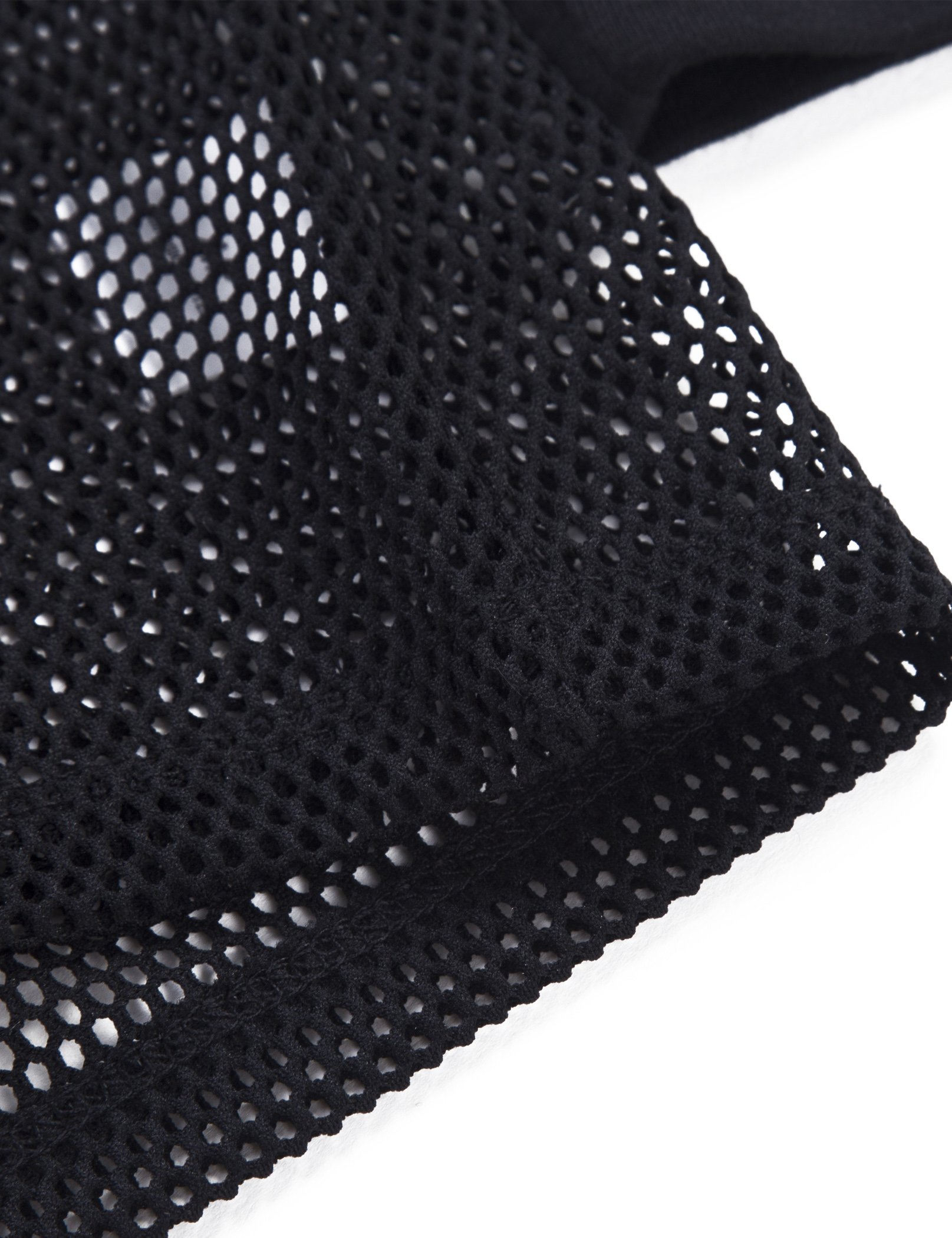 SPECIAL MAGIC Women\'s Long Sleeve Full Mesh Hooded Hoodie With Metal Zip Black L