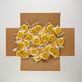 50-Pack Nut-Free Black &amp; Gold Smiley&reg; Face Mini Smiley Sugar Cookies