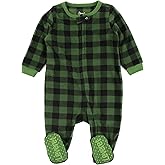 Leveret Kids Baby Boys Girls Footed Fleece Pajamas Variety of Styles (Size 3 Months-5 Years)