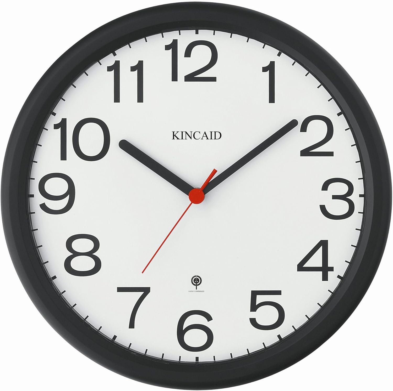 Kincaid Radio Controlled Wall Clock, Thin Frame Home & Kitchen