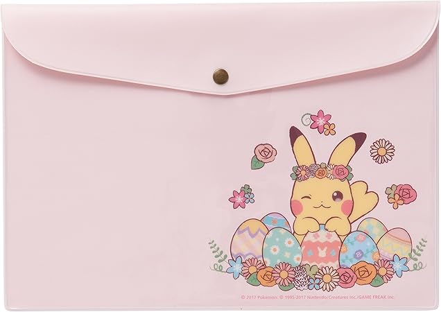 Amazon ポケモンセンターオリジナル フラットケース ピンク Pikachu S Easter おもちゃ雑貨 おもちゃ