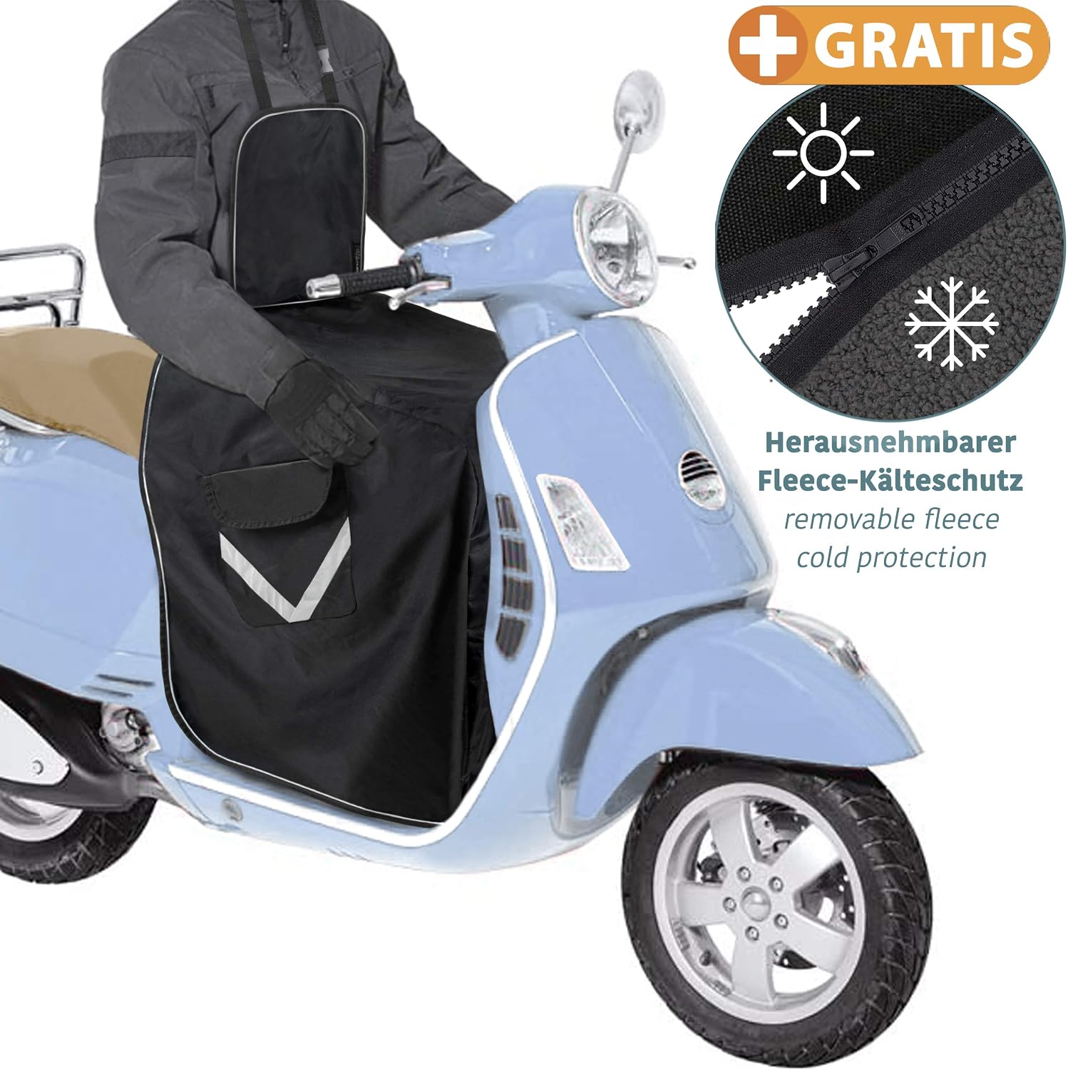 smartpeas Scooter Leg Cover, Motorbike Cover, Scooter Blanket for All Scooters, Leg Cover Motorbike