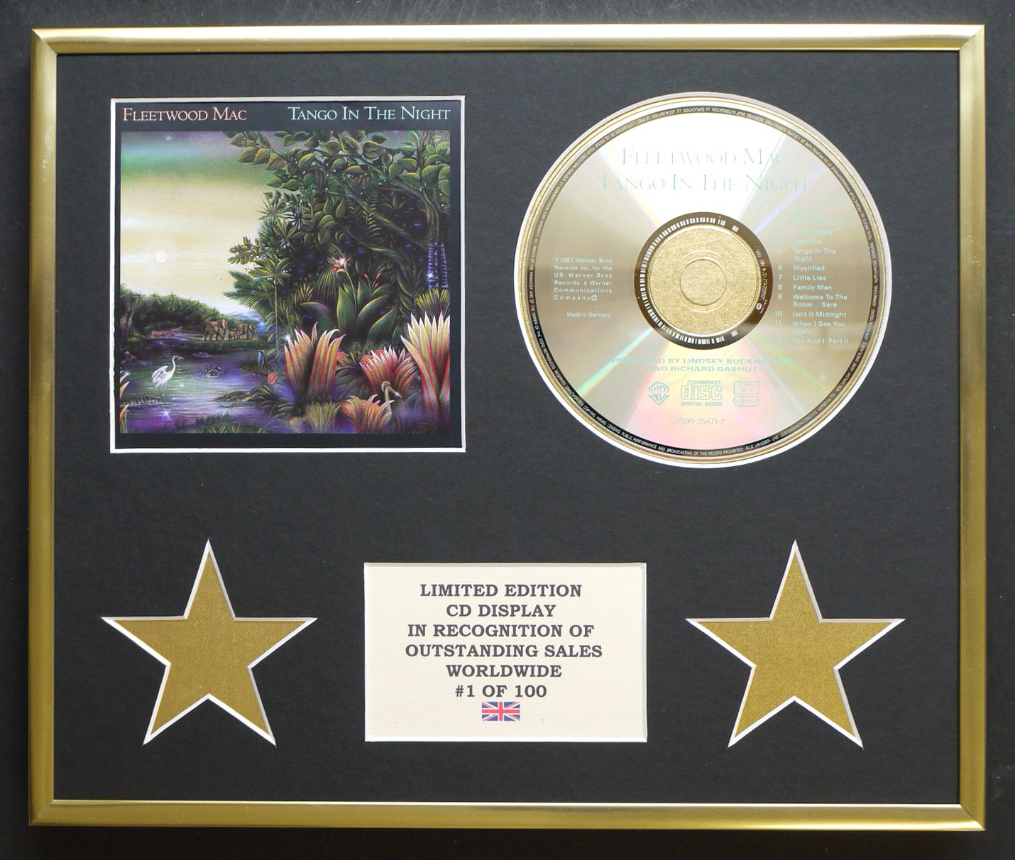 FLEETWOOD MAC/CD DISPLAY/LIMITED EDITION/COA/TANGO IN THE NIGHT